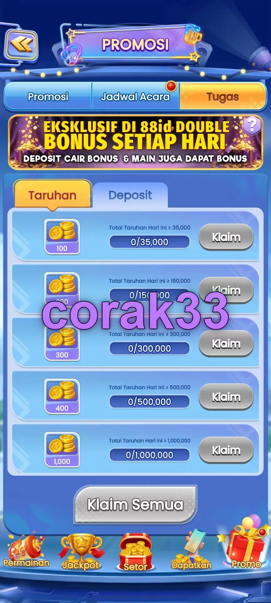 corak33 Masuk
